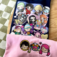 Load image into Gallery viewer, Eggheads Embroidered + Printed Back Graphic Sweatshirt/Hoodie