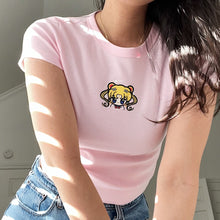 Load image into Gallery viewer, SM Moon Minimal Graphic Baby Tee