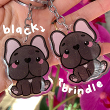 Load image into Gallery viewer, French Bulldog Frenchie Acrylic Pet Keychain
