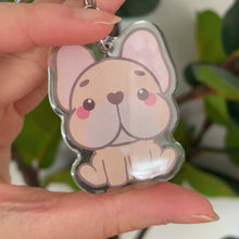 Load image into Gallery viewer, French Bulldog Frenchie Acrylic Pet Keychain
