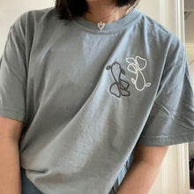 Load image into Gallery viewer, Satosugu Beta Fish Minimal Graphic Embroidered Short Sleeve T-shirt/Sweatshirt