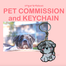 Load image into Gallery viewer, Pet Commission + Keychain Bundle