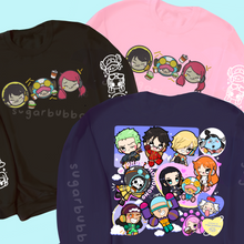 Load image into Gallery viewer, Eggheads Embroidered + Printed Back Graphic Sweatshirt/Hoodie