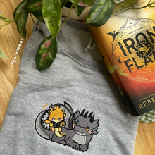 Load image into Gallery viewer, Dragons Reading Embroidered Graphic Apparel