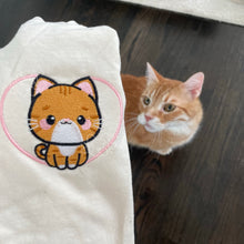 Load image into Gallery viewer, Short Haired Cat Embroidered Graphic Apparel