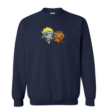 Load image into Gallery viewer, Fist Bump Tailed Beasts Handmade Embroidered Graphic Apparel