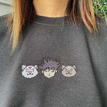 Load image into Gallery viewer, Wolf boy and Dogs Chibi Hand Embroidered Graphic Apparel