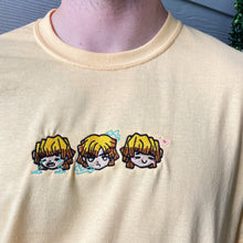 Load image into Gallery viewer, The Many Faces of Lightning Slayer Handmade Embroidered Graphic Apparel