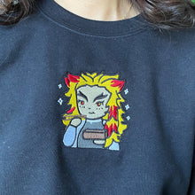 Load image into Gallery viewer, Slayer who loves Bentos Handmade Embroidered Graphic Crewneck Sweatshirt