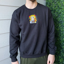 Load image into Gallery viewer, Slayer who loves Bentos Handmade Embroidered Graphic Crewneck Sweatshirt