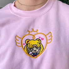 Load image into Gallery viewer, Moon Scout Handmade Embroidered Graphic Apparel