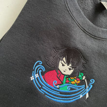 Load image into Gallery viewer, Water Slayer who Everyone Hates Handmade Embroidered Graphic Crewneck Sweatshirt