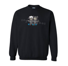 Load image into Gallery viewer, SatoSugu Frolic in Blue Flowers Handmade Embroidered Graphic Apparel