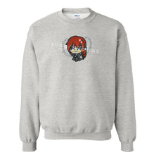 Load image into Gallery viewer, Red Haired Girl with Chains Handmade Embroidered Graphic Apparel