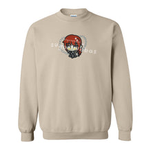 Load image into Gallery viewer, Red Haired Girl with Chains Handmade Embroidered Graphic Apparel