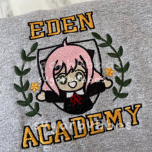 Load image into Gallery viewer, Eden Academy Handmade Embroidered Graphic Apparel