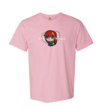 Load image into Gallery viewer, Red Haired Girl with Chains Handmade Embroidered Graphic Apparel