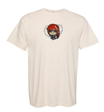 Load image into Gallery viewer, Red Haired Girl with Chains Handmade Embroidered Graphic Apparel