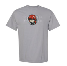 Load image into Gallery viewer, Red Haired Girl with Chains Handmade Embroidered Graphic Apparel