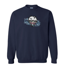 Load image into Gallery viewer, Dance of the Blue Fire Handmade Embroidered Graphic Apparel