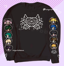 Load image into Gallery viewer, Moon Brooch Embroidered Graphic Apparel with SM sleeves