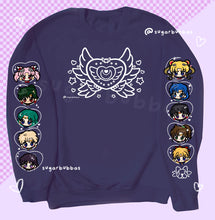 Load image into Gallery viewer, Moon Brooch Embroidered Graphic Apparel with SM sleeves