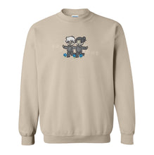 Load image into Gallery viewer, SatoSugu Frolic in Blue Flowers Handmade Embroidered Graphic Apparel