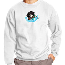 Load image into Gallery viewer, Water Slayer who Everyone Hates Handmade Embroidered Graphic Crewneck Sweatshirt