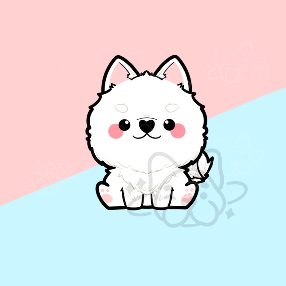 Samoyed Vinyl Sticker