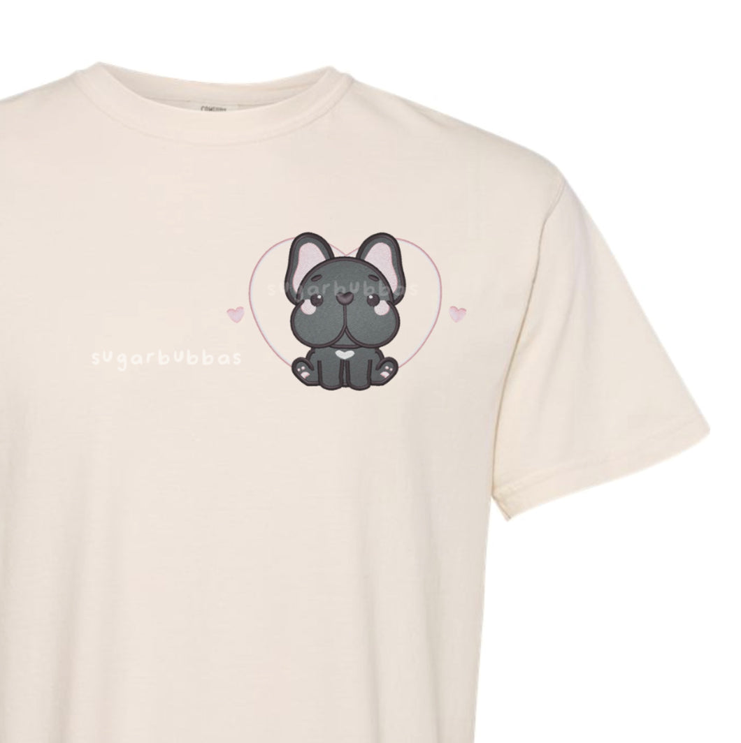 French Bulldog Frenchie Embroidered Graphic Apparel