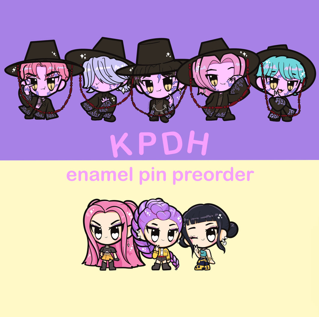 PRE-ORDER KPDH Gold Plated Hard Enamel Pins