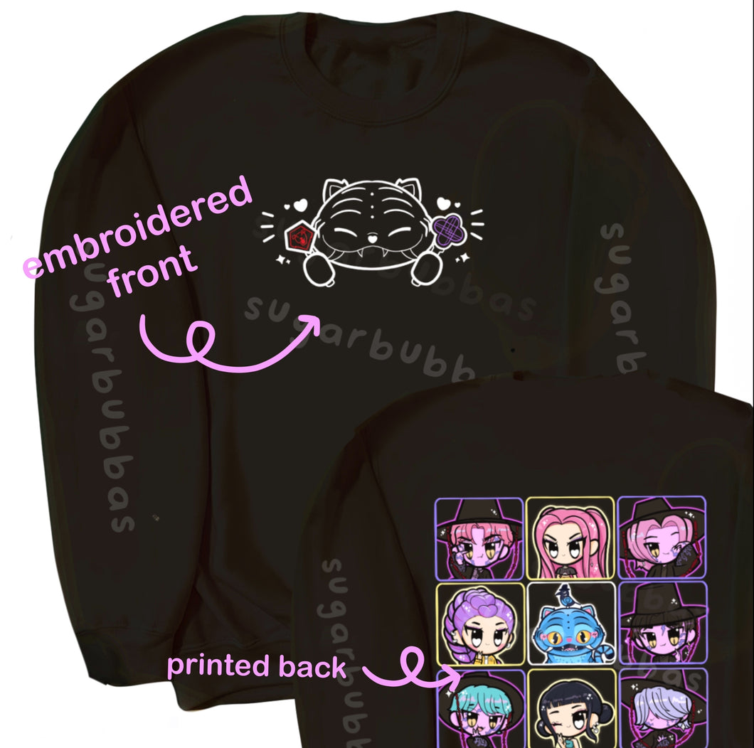 Derpy Light Stick Embroidered Graphic Apparel with BACK