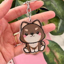 Load image into Gallery viewer, Shiba Inu Acrylic Pet Keychain
