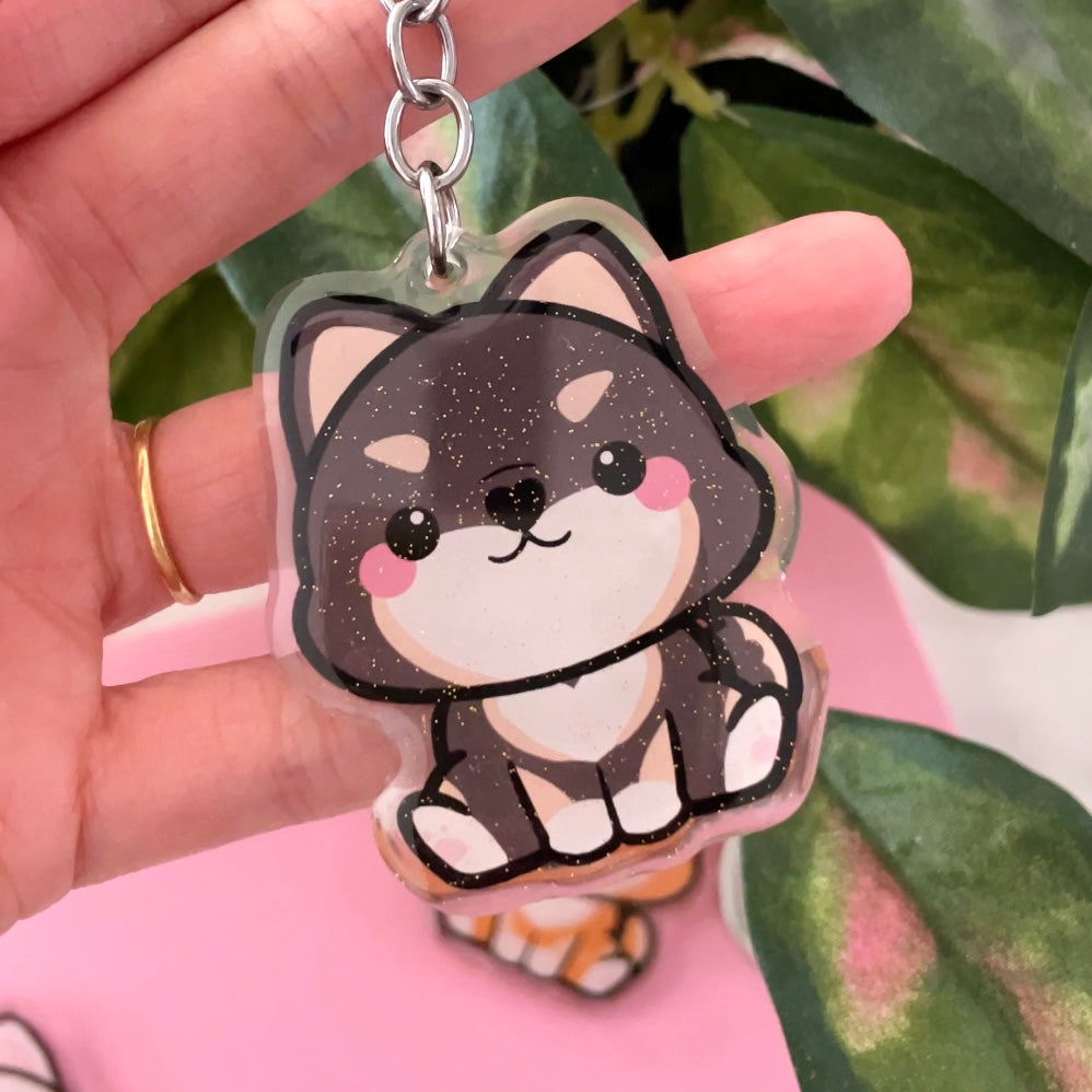 Shiba Inu Acrylic Pet Keychain