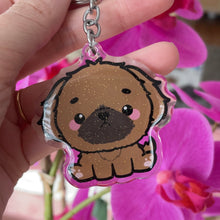 Load image into Gallery viewer, Shih Tzu Acrylic Pet Keychain
