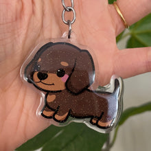 Load image into Gallery viewer, Dachshund Weiner Dog Acrylic Pet Keychain
