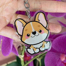 Load image into Gallery viewer, Corgi Dog Acrylic Pet Keychain

