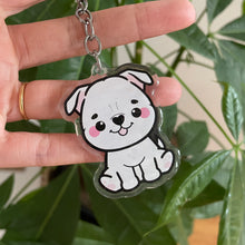 Load image into Gallery viewer, Pitbull American Pitbull Terrier Staffy Staffordshire Bull Terrier Acrylic Pet Keychain
