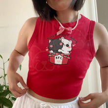 Load image into Gallery viewer, Kitty Friends Cuddling Graphic Muscle Tank
