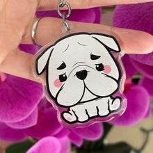 Load image into Gallery viewer, English Bulldog Dog Acrylic Pet Keychain
