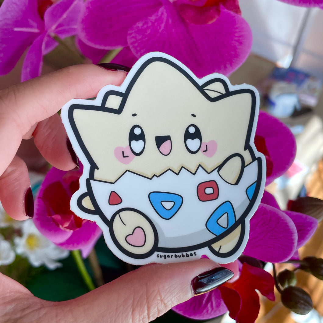 Egg Monster Vinyl Sticker