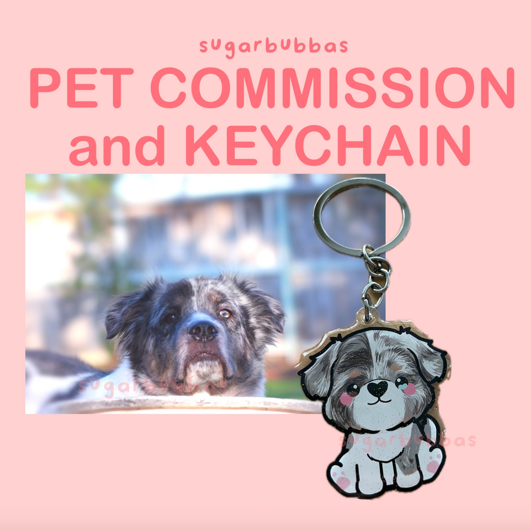 Pet Commission + Keychain Bundle