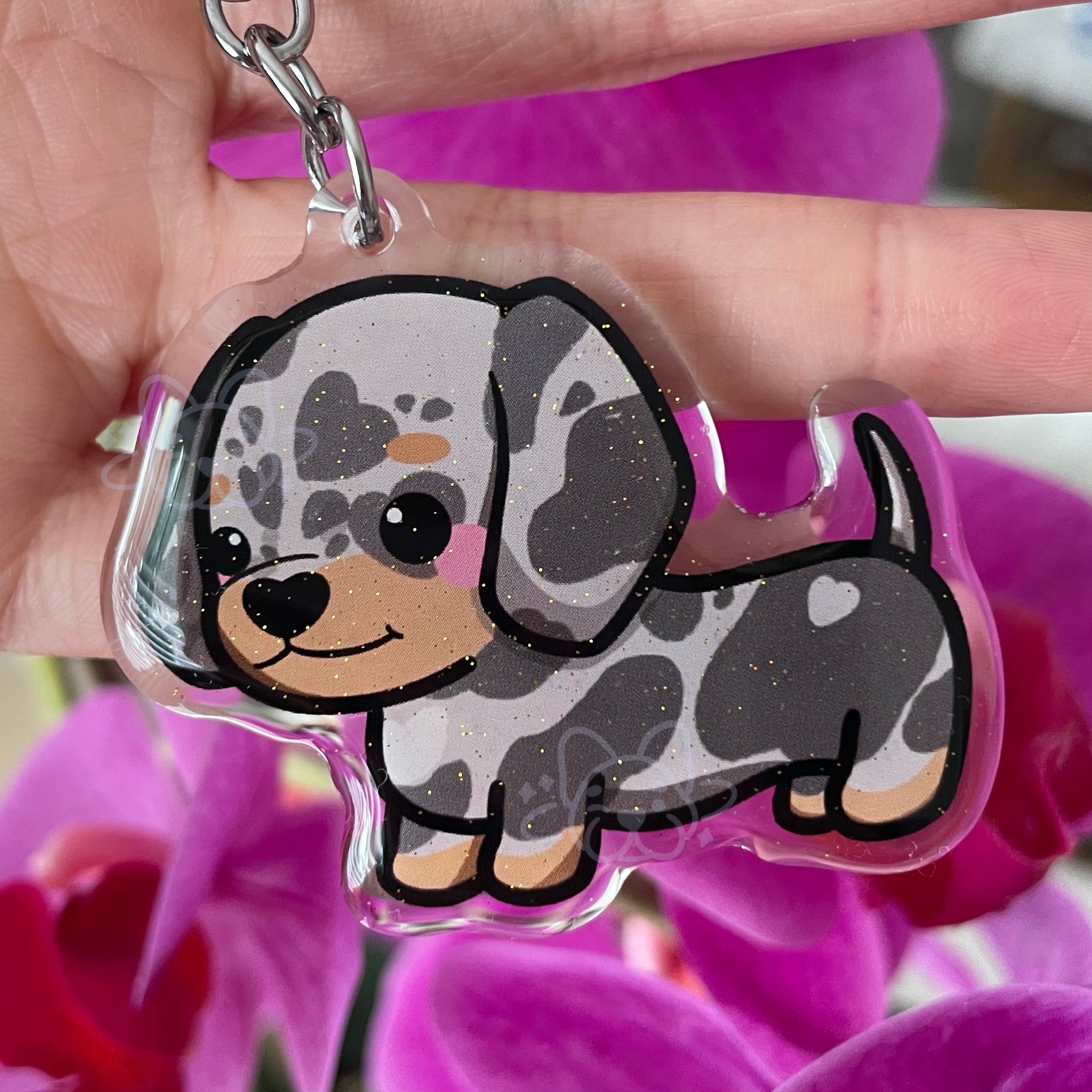 Dachshund Weiner Dog Acrylic Pet Keychain – Sugar Bubbas
