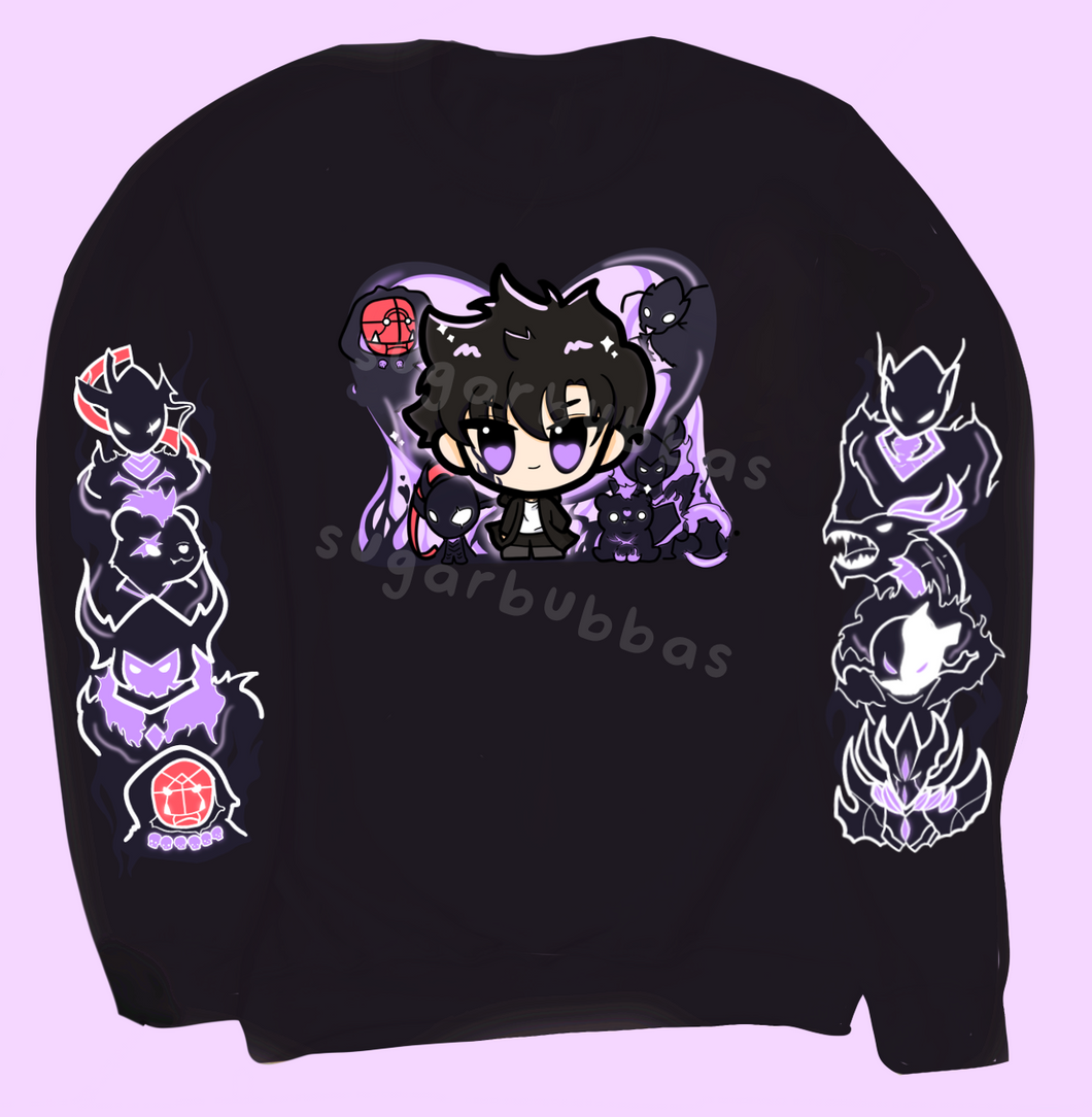Leveling By Yourself Shadow Monsters Graphic Apparel