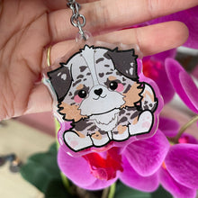 Load image into Gallery viewer, Australian Shepherd Dog Acrylic Pet Keychain
