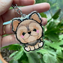 Load image into Gallery viewer, Yorkshire Terrier Yorkie Short Haired Dog Acrylic Pet Keychain
