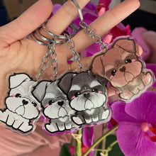 Load image into Gallery viewer, Schnauzer Acrylic Pet Keychain
