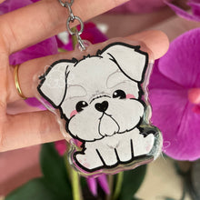 Load image into Gallery viewer, Schnauzer Acrylic Pet Keychain
