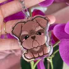 Load image into Gallery viewer, Schnauzer Acrylic Pet Keychain
