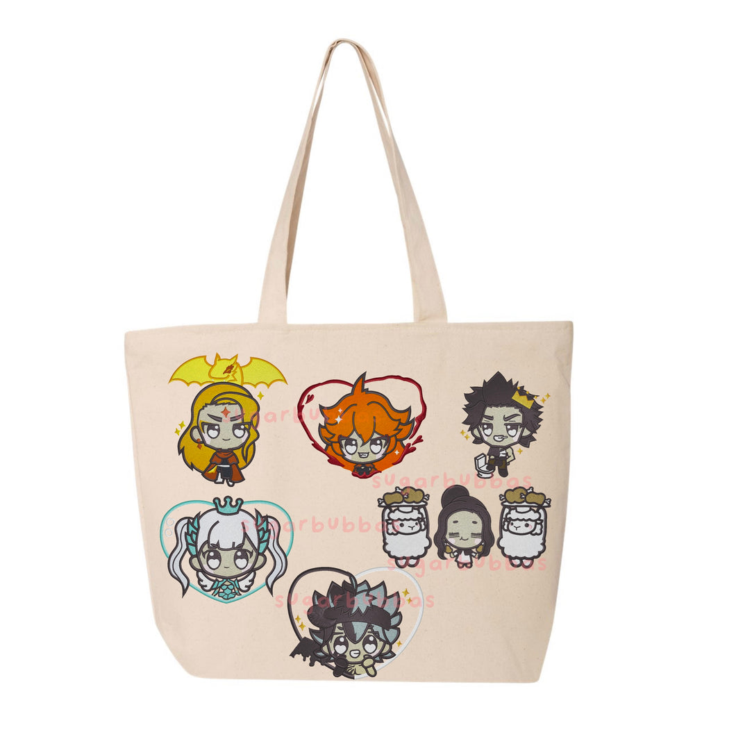 B Clover Collection embroidered tote bags PREORDER